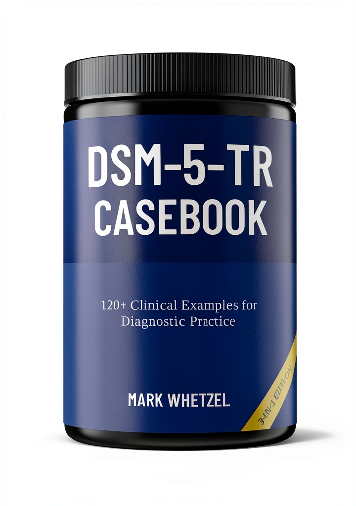 Installing Mastering DSM-5-TR Diagnostic Skills for Students and Mental Health on a wooden desk