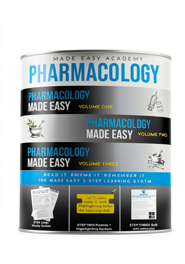Made Easy Academy Nursing Pharmacology Kindle Guide 1952 Pages-0