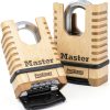 Master Lock ProSeries Brass Padlock 2-1/4" Wide Combination Lock 1177D-0