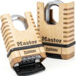Master Lock ProSeries Brass Padlock 2-1/4" Wide Combination Lock 1177D-0