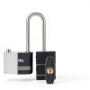 Aluminum Padlock Diyife Upgrade Version Long Shackle with 2 Keys Black-3