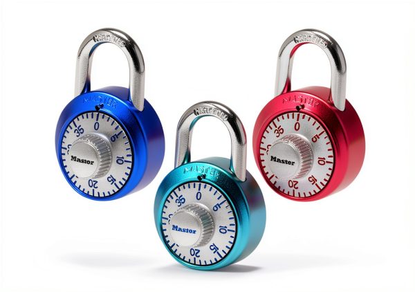 Master Lock Combination Padlock 1561DAST Cut Resistant Anodized 1 Pack-4