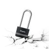 Aluminum Padlock Diyife Upgrade Version Long Shackle with 2 Keys Black-5