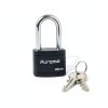 Puroma Keyed Padlock with 2 Keys Alike, 1.8 Inch Locker Lock 40mm Heavy-Duty Locks for Gate Fence Hasp Cabinet Toolbox School Gym Locker (Black)-3
