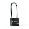 Puroma 2 Pack Keyed Padlock 2.5 Inch Black Lock for Gate & Locker-3
