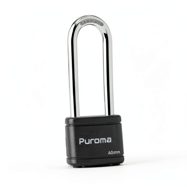 Puroma 2 Pack Keyed Padlock 2.5 Inch Black Lock for Gate & Locker-3