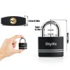 Keyed Padlock Diyife 2 Pack Anti Rust with 4 Keys Black Shackle-4