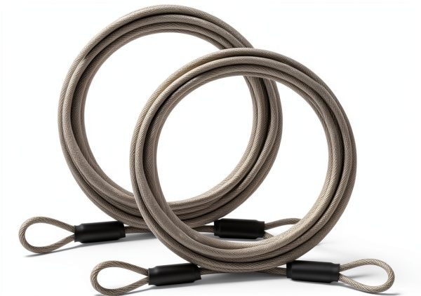 1/8inch Stainless Steel Security Cable 4/6/10/15FT Luggage Lock 2 Pack-0