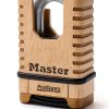 Master Lock ProSeries Brass Padlock 2-1/4" Wide Combination Lock 1177D-6