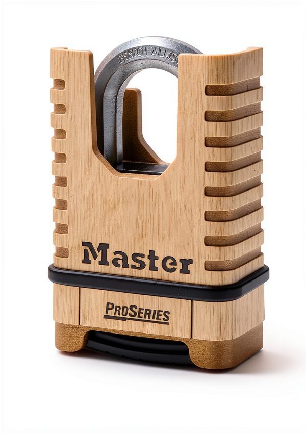 Master Lock ProSeries Brass Padlock 2-1/4" Wide Combination Lock 1177D-6