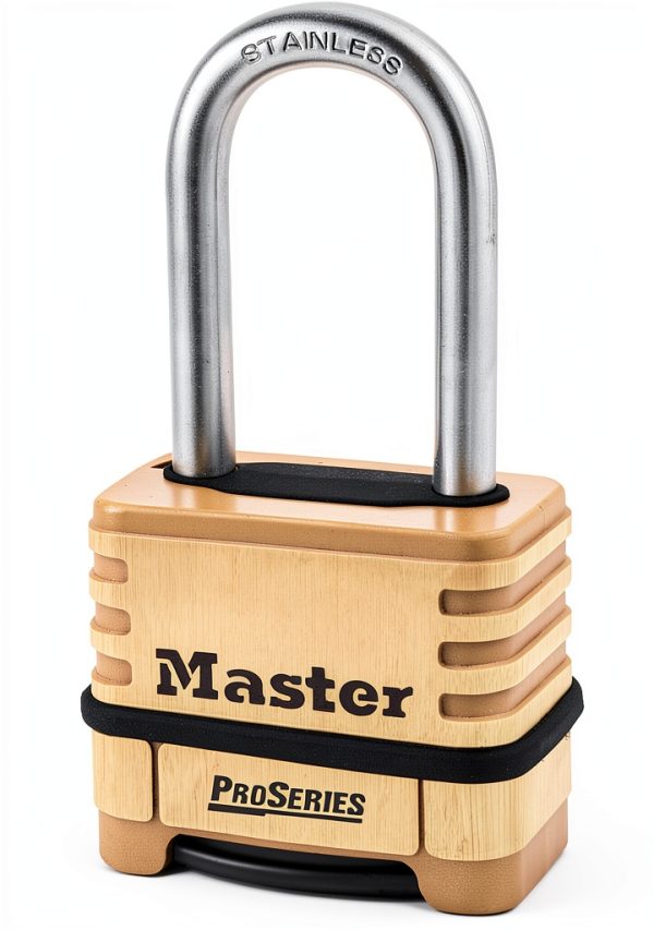 Master Lock Brass ProSeries 2-1/4" Heavy-Duty Combination Padlock-0