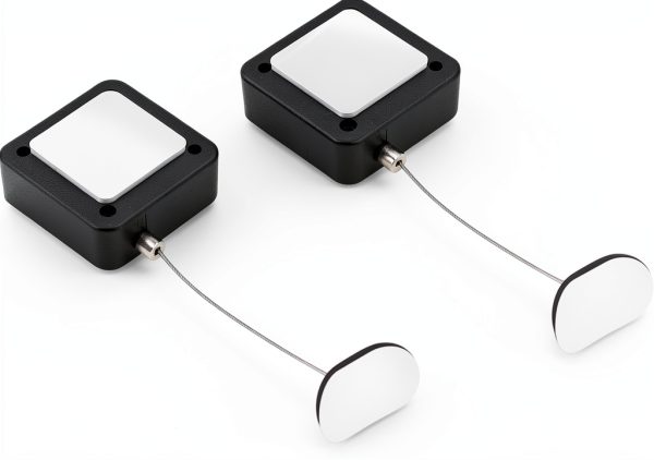 BOXOB Retractable Remote Control Tether Locks 2pcs 6.56ft Leash-0