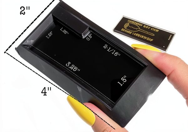 2 Hide A Key Magnetic Under Car Spare Key Holder So You Never Locked Out of Home Shed RV Boat Truck Office Storage Large ABS Case Key Hider Small Valubles Premium Magnet By ALAZCO-1