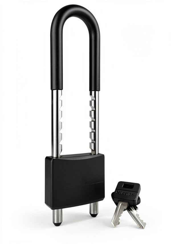 Master Lock 527D Adjustable Shackle Padlock Black 2" Wide Two Keys-3