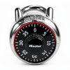 Master Lock Black Gym Locker Lock Combination Padlock, Indoor Combo Lock with Preset 3-Digit Code for Cabinets, Storage, 2 Pack, 1500T-4