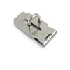 Door Locks Hasp Latch, 5 Inch Stainless Steel Safety Packlock Clasp Hasp Lock Latch, Extra Thick Gate Lock Hasp with Screws Brushed Finish 2 Pack (5inch)-2