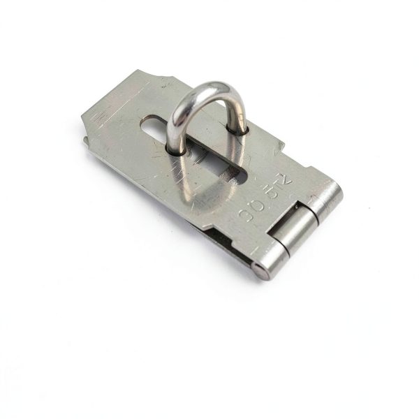Door Locks Hasp Latch, 5 Inch Stainless Steel Safety Packlock Clasp Hasp Lock Latch, Extra Thick Gate Lock Hasp with Screws Brushed Finish 2 Pack (5inch)-2