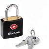 4 Pack TSA Approved Travel Luggage Locks with Keys, Solid Brass Copper Keyed Padlock, ABS Plastic Covered Small Locks for Suitcase, Backpack, Gym Locker, Jewelry Box-by GIVERARE-6