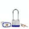 SEPOX® 2PCS Heavy Duty Padlock Keyed Alike, 40MM 1-9/16" Laminated Steel Lock Body, 2-3/8" Extra Long Shackle, Ideal for Gym Locker, Sheds, Gate, Warehouse, Tool Box, Hasp (4 Keys Same)-2