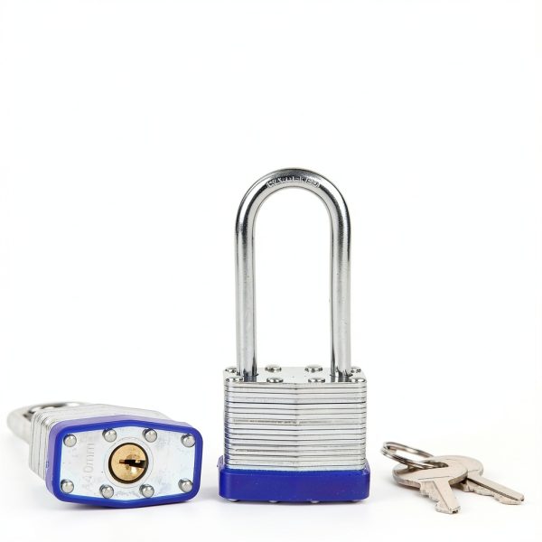 SEPOX® 2PCS Heavy Duty Padlock Keyed Alike, 40MM 1-9/16" Laminated Steel Lock Body, 2-3/8" Extra Long Shackle, Ideal for Gym Locker, Sheds, Gate, Warehouse, Tool Box, Hasp (4 Keys Same)-2