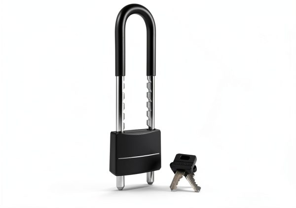Master Lock 527D Adjustable Shackle Padlock Black 2" Wide Two Keys-1