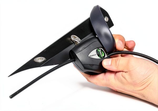 Master Lock Black Python Bike Lock with Key, Adjustable Metal Cable Lock has a Weather Resistant Vinyl Coating for Outdoor Equipment, Bicycles, 6 Feet Long, 8417D-3