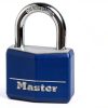 Master Lock Blue Vinyl Covered Aluminum Keyed Padlock, Small Lock for Gym or School Locker can be Used Indoors or Outdoors, 142DCM-2