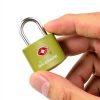 4 Pack TSA Approved Travel Luggage Locks with Keys, Solid Brass Copper Keyed Padlock, ABS Plastic Covered Small Locks for Suitcase, Backpack, Gym Locker, Jewelry Box-by GIVERARE-2