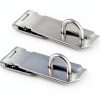 Door Locks Hasp Latch, 5 Inch Stainless Steel Safety Packlock Clasp Hasp Lock Latch, Extra Thick Gate Lock Hasp with Screws Brushed Finish 2 Pack (5inch)-0