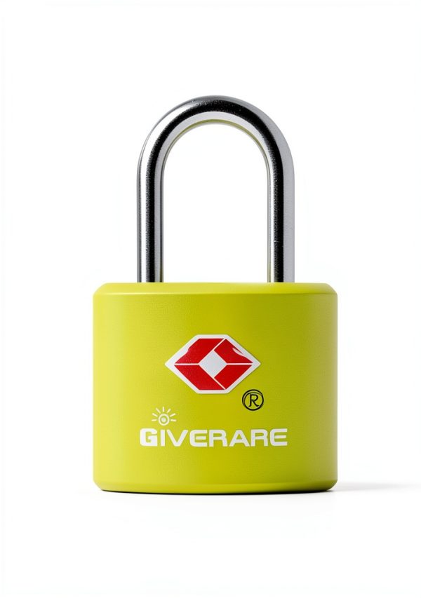 4 Pack TSA Approved Travel Luggage Locks with Keys, Solid Brass Copper Keyed Padlock, ABS Plastic Covered Small Locks for Suitcase, Backpack, Gym Locker, Jewelry Box-by GIVERARE-1