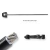 Master Lock Black Python Bike Lock with Key, Adjustable Metal Cable Lock has a Weather Resistant Vinyl Coating for Outdoor Equipment, Bicycles, 6 Feet Long, 8417D-4