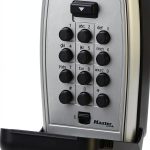 Master Lock Wall Mount Key Lock Box, 5-Key Capacity, 5423EC Black-0