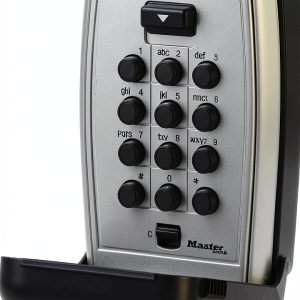 Master Lock Wall Mount Key Lock Box, 5-Key Capacity, 5423EC Black-0