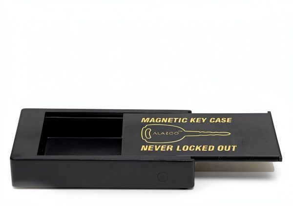 2 Hide A Key Magnetic Under Car Spare Key Holder So You Never Locked Out of Home Shed RV Boat Truck Office Storage Large ABS Case Key Hider Small Valubles Premium Magnet By ALAZCO-3