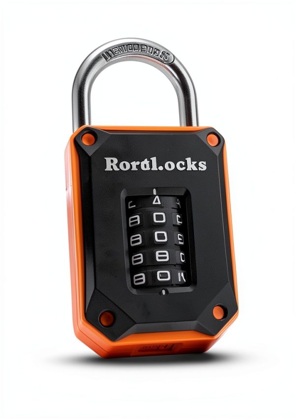 Gym Locker Lock FortLocks 4-Digit Heavy-Duty Combination Padlock-4