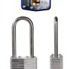 SEPOX® 2PCS Heavy Duty Padlock Keyed Alike, 40MM 1-9/16" Laminated Steel Lock Body, 2-3/8" Extra Long Shackle, Ideal for Gym Locker, Sheds, Gate, Warehouse, Tool Box, Hasp (4 Keys Same)-1